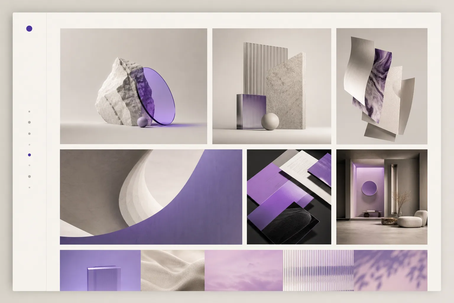 Abstract gradient mockup of the Studio Forma portfolio